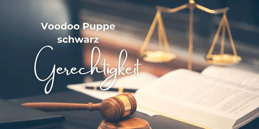 Voodoo Puppe schwarz - Gerechtigkeit