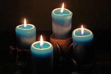 Kerzenritual blau - Harmonie, Treue und Wahrheit